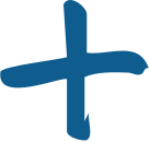Blaues Pluszeichen